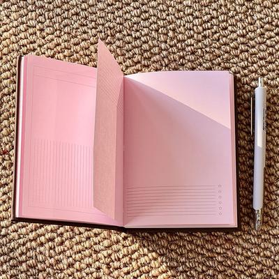 Çilekli Çikolatalı Pembe Defter Sevimli A6 Planlayıcı Kawaii Günlük Not İçin Seyahat Günlüğü Kızlar İçin Hediye