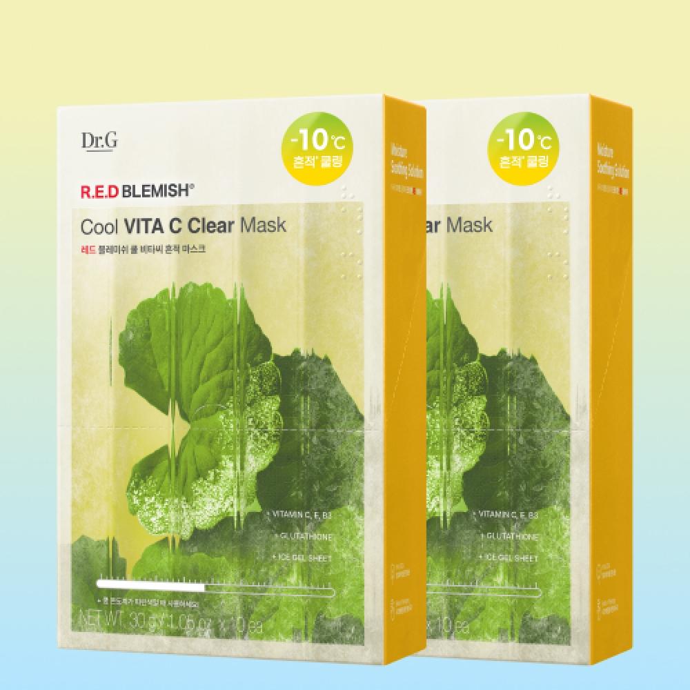 Dr.g Red Blemish Cool Vita Маска с морскими водорослями 30 г 10 шт. х 2 FREE