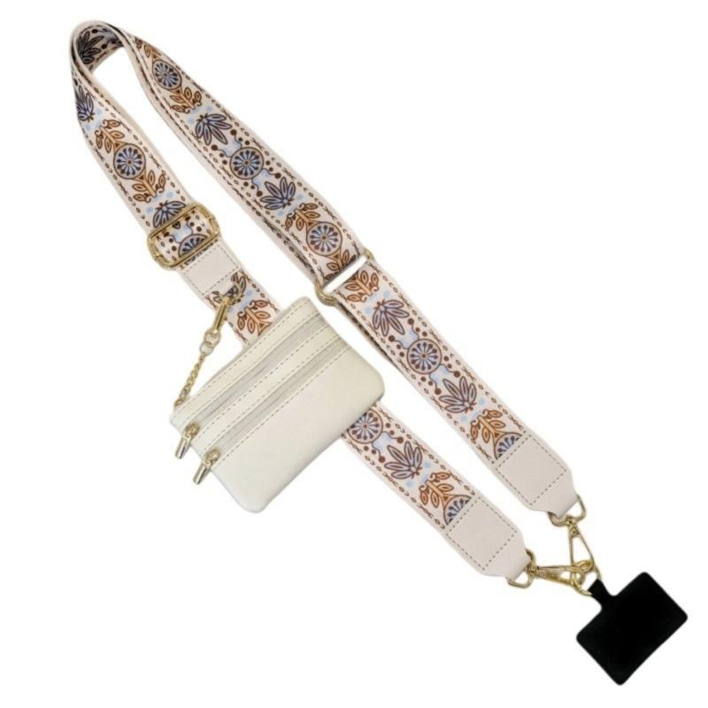 Crossbody Lanyard Clip and Go Strap Adjustable Belt with Wallet Phone Strap Holder Neck Shoulder Lanyard for Girl Women