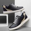 Herrenmode Echtes Leder Höhe erhöhen 4/6/8CM Lässige Sport-Plateauschuhe Weiche Unsichtbare Schuhe zur Höhenvergrößerung 36-43