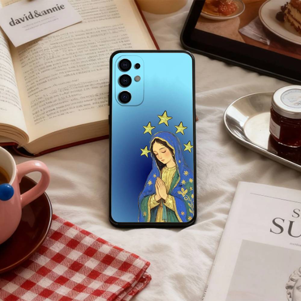 G-Guadalupe Art V-Virgin De   Phone Case For Samsung S 25,24,23,22,30,21,10,9,Ultra,Plus,Lite,FE,4,5 G Soft Black Case