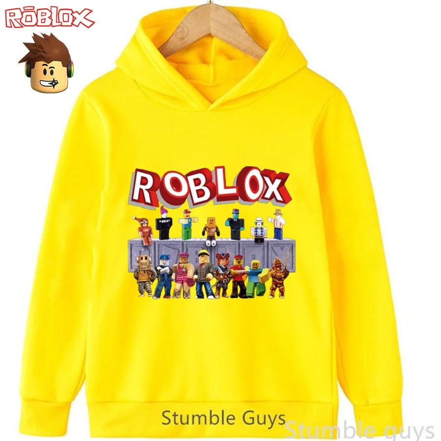 

Roblox Kids Hooded Outfit Autumn Sweatshirt Game Character Print Boys Girls Fashion Wear 140