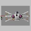 MOC-75402 Compatible Assemble Puzzle Model Bricks ARC-170 Space Fighter Action Figures Building Blocks Toys Kids Christmas Gifts