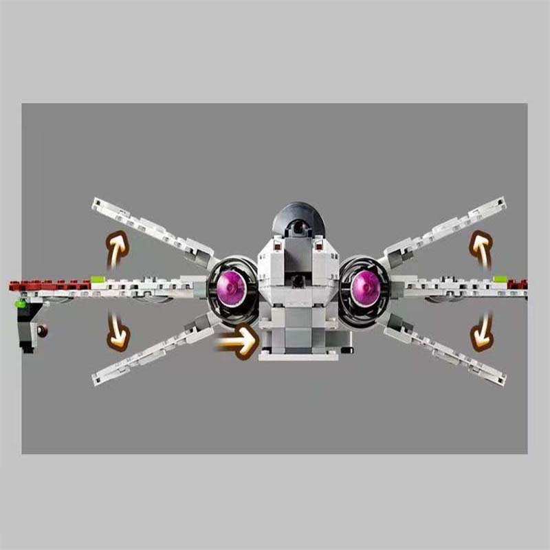 MOC-75402 Compatible Assemble Puzzle Model Bricks ARC-170 Space Fighter Action Figures Building Blocks Toys Kids Christmas Gifts