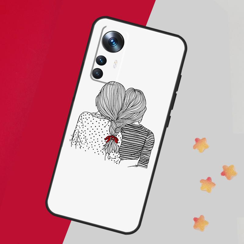 Best Friends BFF Matching Case For Xiaomi 14 13 15 Ultra 11T 12T 13T 14T Pro Cover For POCO X7 Pro X3 X5 X6 F5 F6 F7