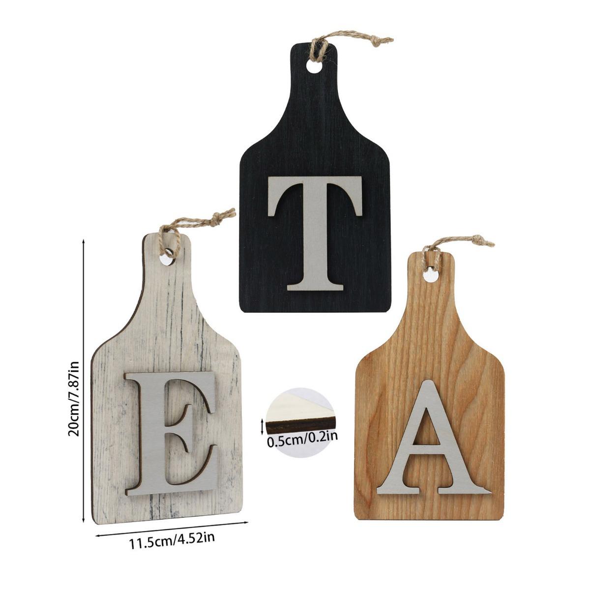 

Подвесной знак «Еда» для декора стены кухни - Декор для настенного искусства кухни, украшения для стен в фермерском стиле, деревенские знаки «Еда» для столовой, многоцветные разноцветный