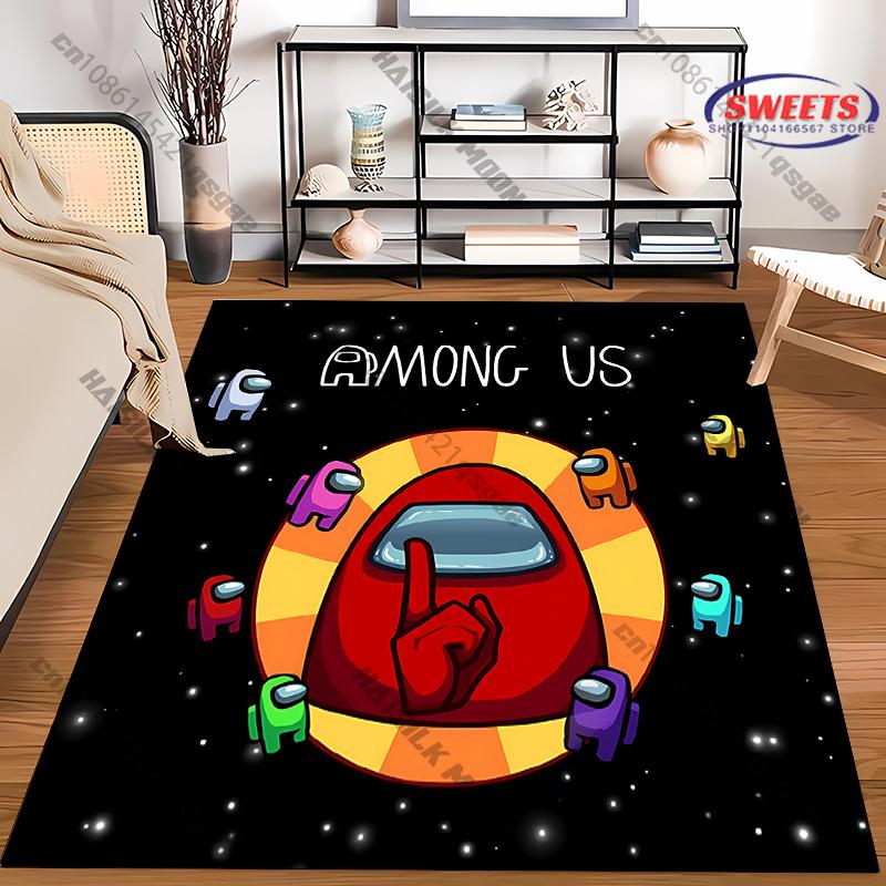 17 Styles A-Am0ng U-Us Printed Carpet Anti-slip Sound Insulation,LivingRoom Bedroom Entrance Door Mat Sofa Rug Next Day Shipping