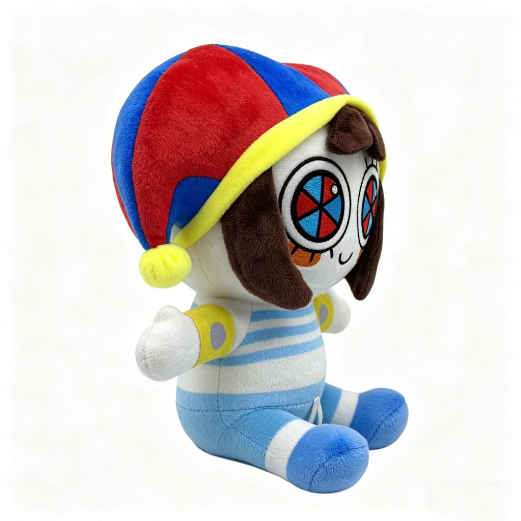 Pomni-SuitJaxPlush Digital Cyber Magic Circus Plush Stuffed Animal Toy, Festive Gift, Cute Soft