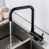 Yuzhuxun HC Foldable Black Kitchen Sink Faucet