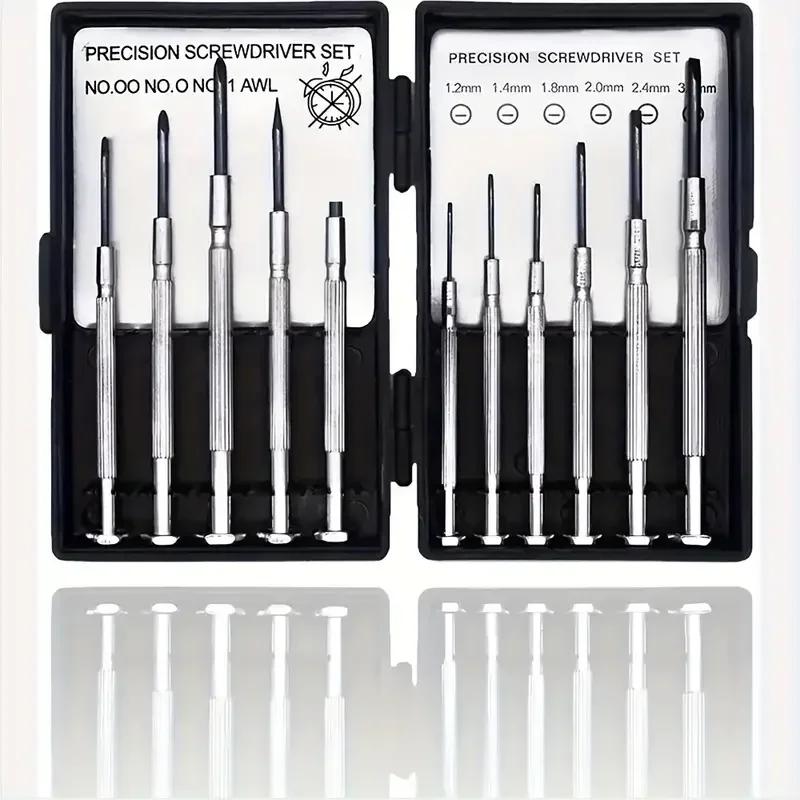 11pcs Mini Precision Screwdriver Set, Upgrade Red Box Tough, Small Screwdriver Set For Electronics, Toys, Computer, Watch Repair