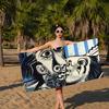 P-Picasso Style Painting Microfiber Printed Beach Towel Mountain Climbing Yoga Beach Swimming Running Absorbent Soft Towel
