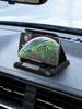 Carbon Fiber Car Phone Holder – Heat-resistant Silicone Base, 3-Angle Adjustable Spring Slot, Shockproof & Reusable, Universal