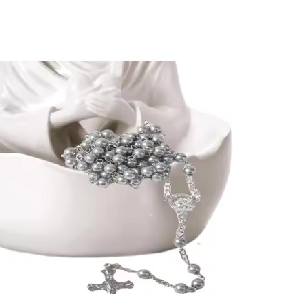 

Статуэтка Богоматери Благодати, Сувенирный держатель для розария Девы Марии, Католические подарки для женщин, Религиозный домашний декор, Статуэтки Пресвятой Богородицы CN