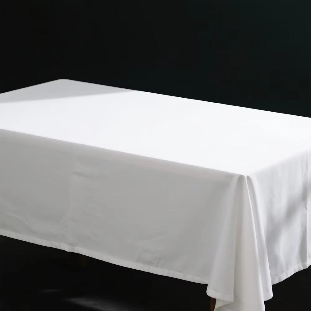 PE White Tablecloth Disposable Table Cloth New Glossy Tablecloth  Table Decoration