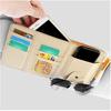 Car Sun Visor Organizer, Auto Car Interior Leather Accessories Storage Pocket Sun Visor Pouch Case Bag for Card License Registration Pen Mobile Phone