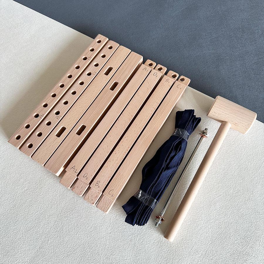 Children s Handmade Solid Wood Folding Stool with Mortise and Tenon Structure - DIY Material Kit
