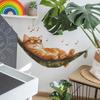 Creative Hammock Cat Wall Sticker Self-Adhesive Removable for Bedroom Living Room Entryway Background Home Decor
