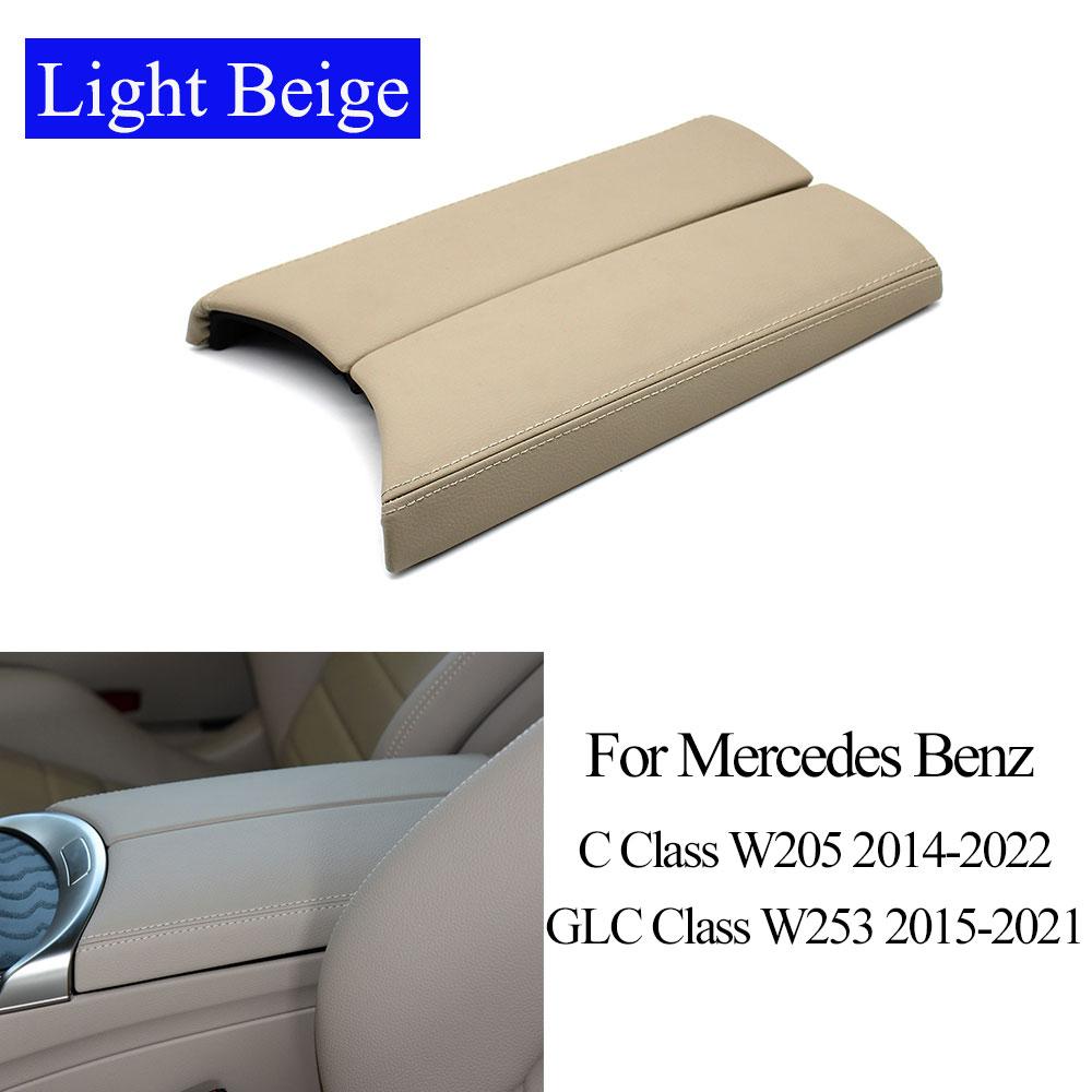 W205 W253 Mittelkonsole Leder Armlehne Ablagefach Abdeckung Zierleiste Ersatz für Mercedes Benz C GLC C200 C300 C350 2056808804