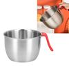 Anti-splash Serving Bowl Rustless Steel Food Mix Tub Dishwasher Mixing Bowl  Cake Stirring Making
