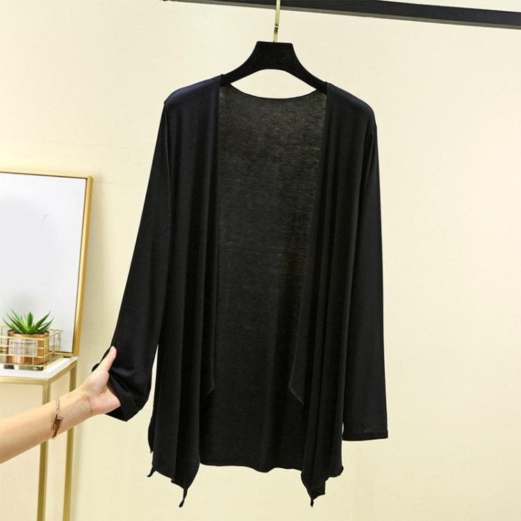 Women Summer Oversized Long Sleeved Cardigan Thin Jacket Shawl Top