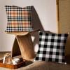 Elegant and Simple Home Plaid Pattern Pillow Case Printing Pillowcase Living Room Sofa Cushion Cover Bedroom Room Decor