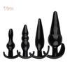 lollipops 4Pcs T-Bar Base Butt Anal Plug Massager Couple Flirting Masturbation Sex Toy