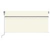 Automatic Retractable Awning with Valance 3x2.5 M Cream
