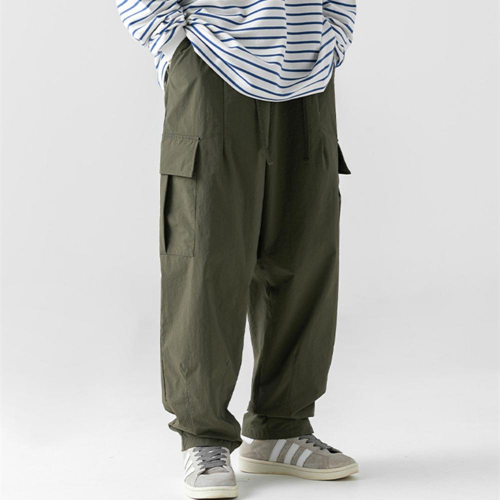 Водоотталкивающие функциональные функциональные брюки с текстурой микро морщин для мужчин — фото 12