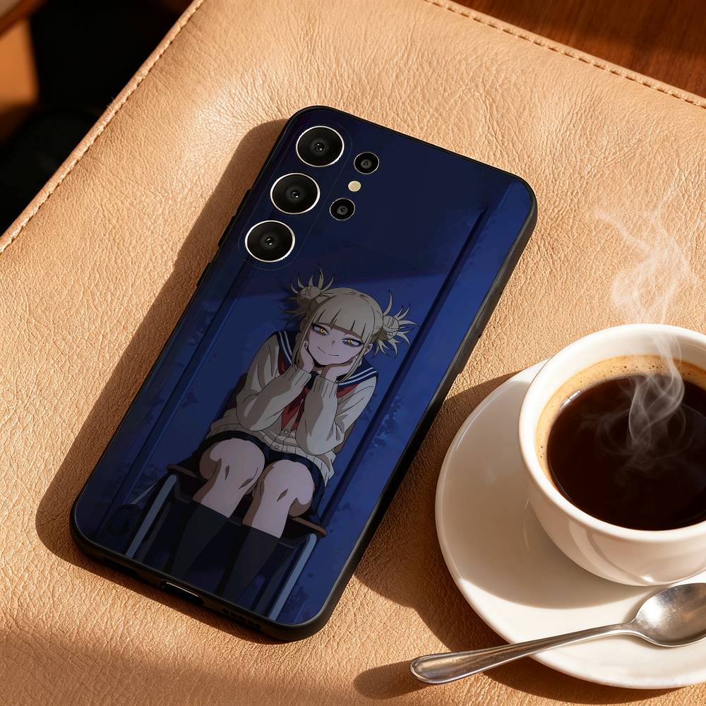 My Hero Anime  H-Himiko Toga Phone Case For Samsung S26,S25,S24,S21,S22,S23,S30,Ultra,S20,FE,Lite,10,9,Black Cover