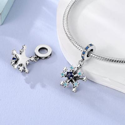 Charms Platablue Dreamy Starry Sky Stars Pendant Beads Fit Originalbracelets Charms For Women Jewelry Diy Making Gifts
