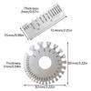 Steel Multiple Function Welding Gauges Featuring Clear Scale Weld Inspection Gauges for Wire Thickness & Weld Size Checking