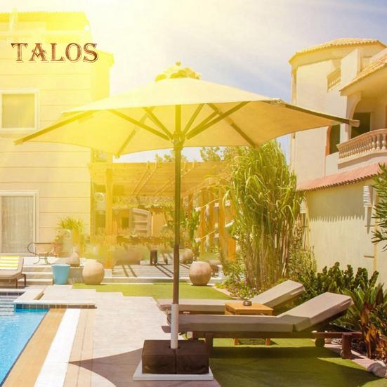 1/2 Stück Schirmständergewicht, Oxford-Stoff, wasserdicht, strapazierfähig, rund, quadratisch, rechteckig, Sandsack, versetzter freitragender Schirmständer für die Terrasse, befüllbar