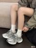 European station 2025 autumn new mesh platform dad shoes women's lightweight height increase versatile casual sports shoes trendy