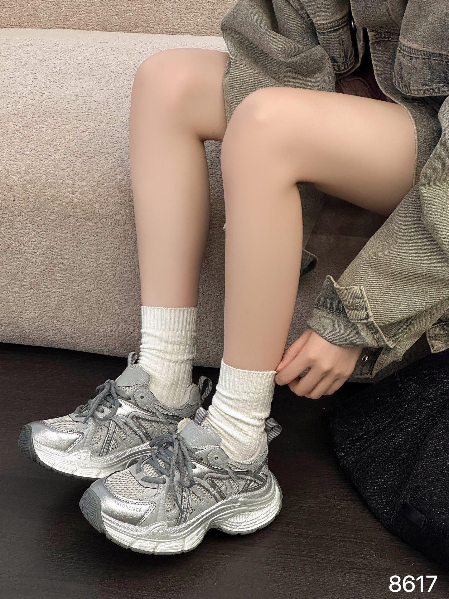 

Европейская станция 2025 осень новая сетчатая платформа папины кроссовки женские легкие с увеличением роста универсальные повседневные спортивные кроссовки трендовые 40 серый