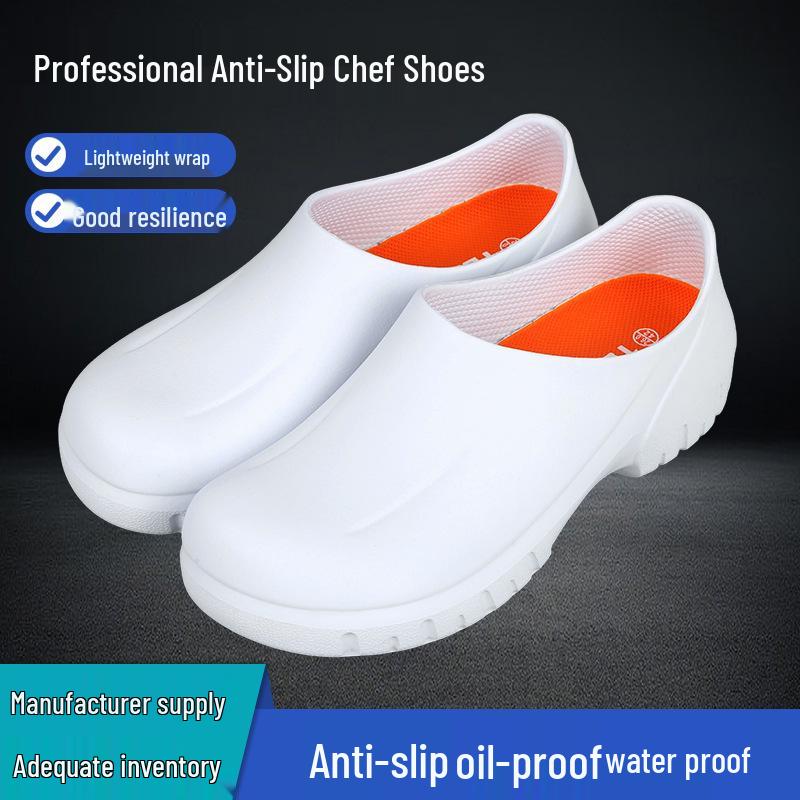 Rutschfeste Kochschuhe: Leichte, Bequeme, Ölbeständige, Wasserdichte, Professionelle Arbeits- und Gummistiefel für Kantinen-Arbeitsschutz