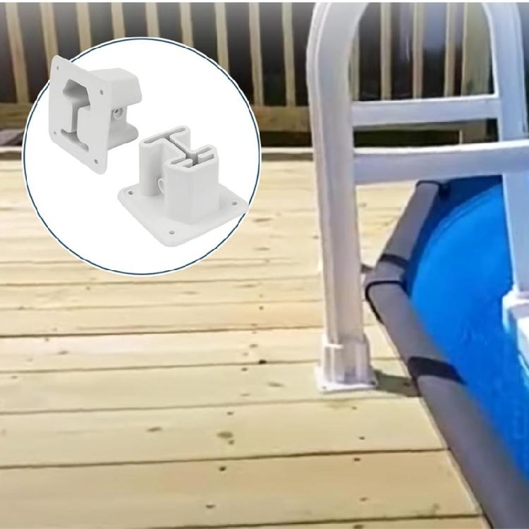 Weather Resistant Pool Ladder Flanges Pool Replacement Part Ladder Repair Flanges Resin Texture for All Conditions