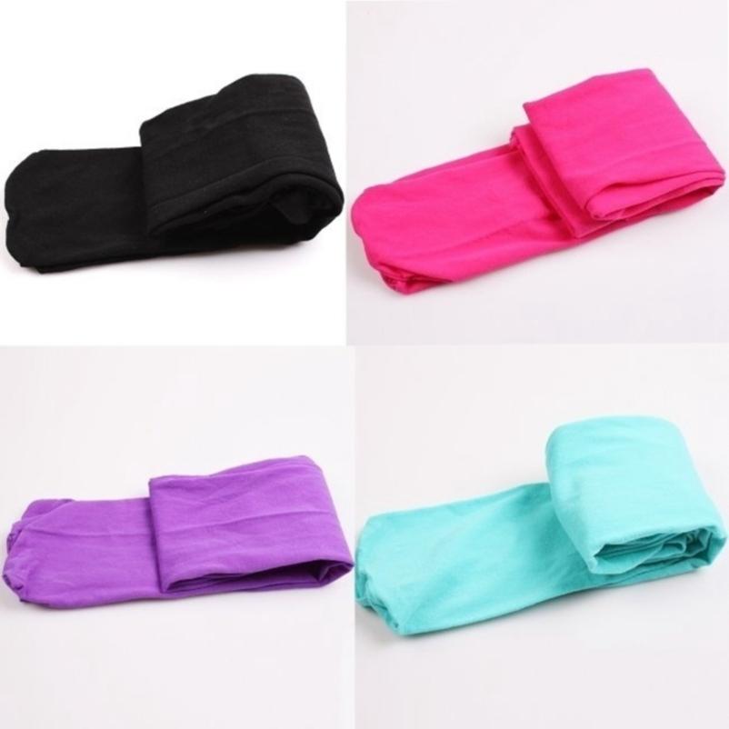 Kids Candy Color Velvet Tights Baby Stretch Trouser Skinny Pants Dance Tights Pantyhose Stocking