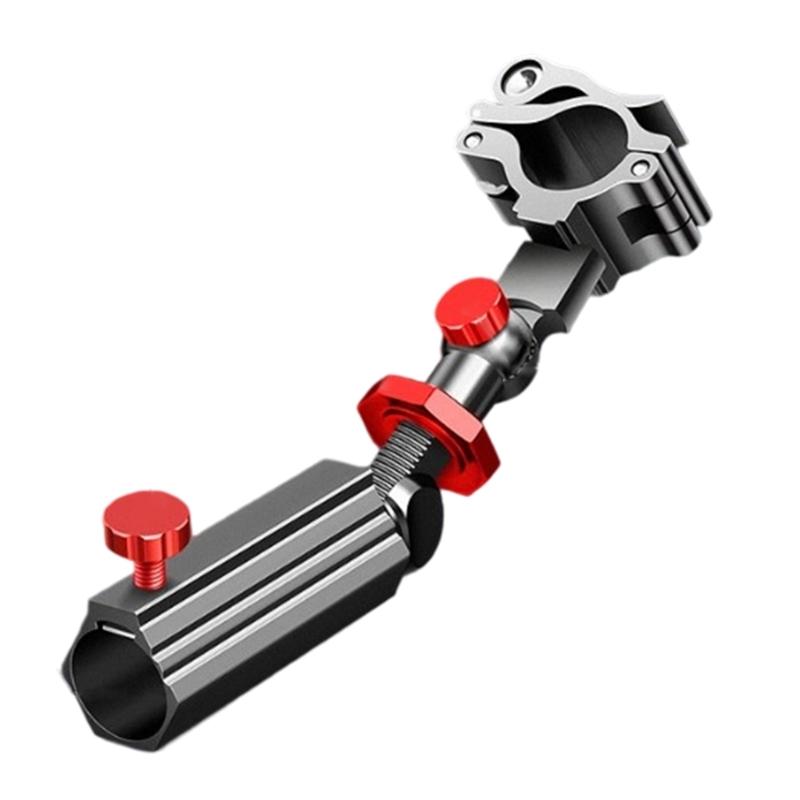 

Aluminum Fishing Rod Holder Universal Fishing Chair/Tackle Box Mounted Fixing Brackets 360 Degree Rotating Fish Rod Rack