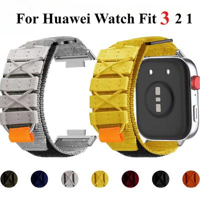 Taktisches Alpine-Sportarmband für Huawei Watch Fit 3, Armband, Gürtelarmband für Huawei Watch Fit2 Fit1, Nylon, Sport-Ersatzzubehör