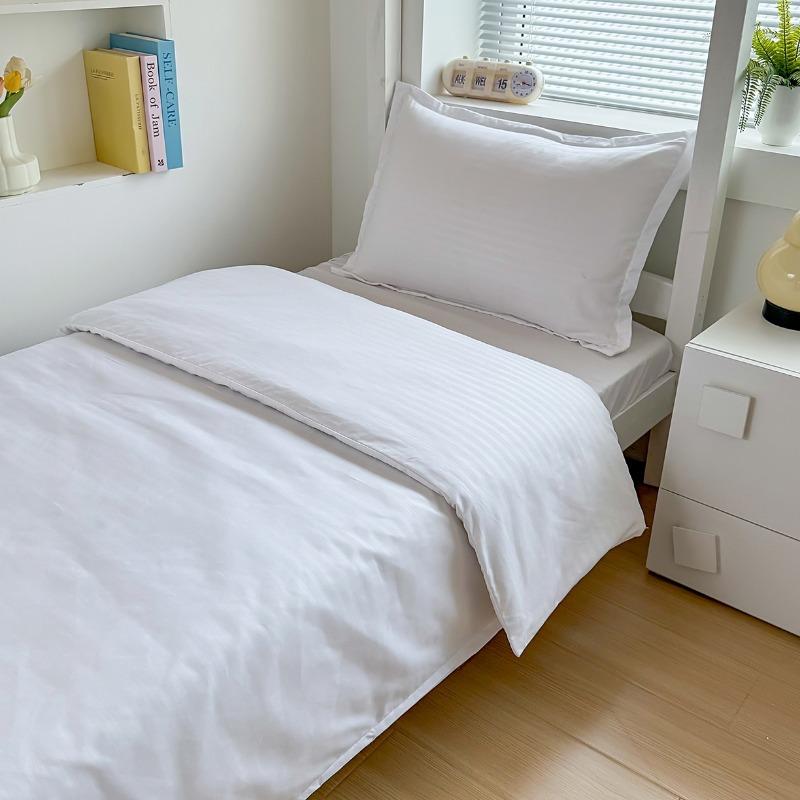 2025 New Solid Color Bed Sheet Mattress Student Three-piece Set Upper and Lower Bunk Three-piece Set Dormitory Hospital