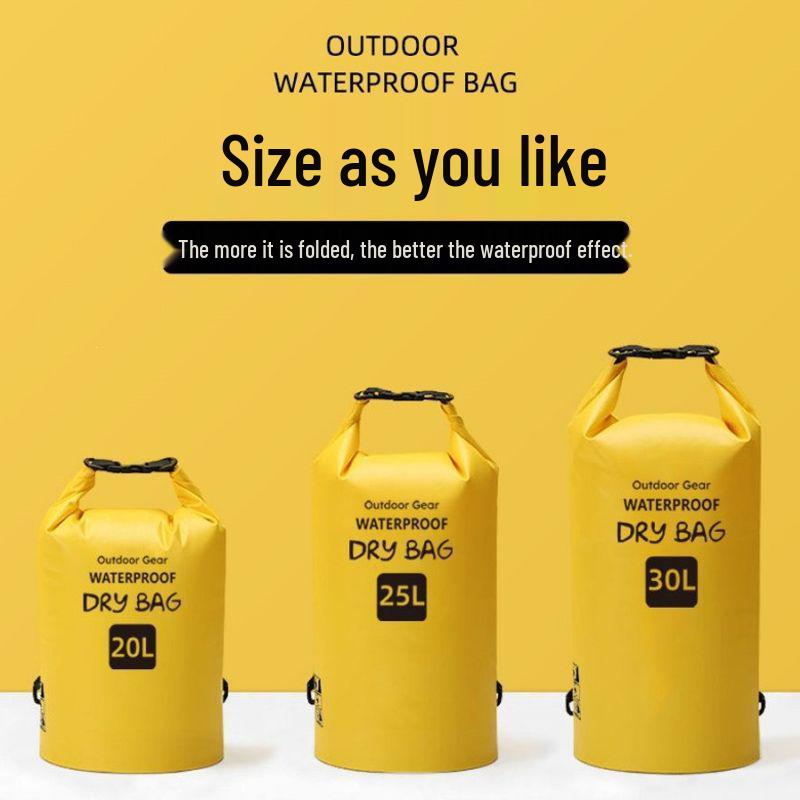Waterproof Crossbody Bag for Swimming, Trekking, Rafting & Snorkeling - Large Capacity, Convertible Single/Double Shoulder Storage.