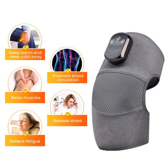 Electric Heated Wrist Massager with 3 Modes & 5 Heat Settings USB Rechargeable Hand Therapy Wrap Portable Soothing Wrist Massage Tool