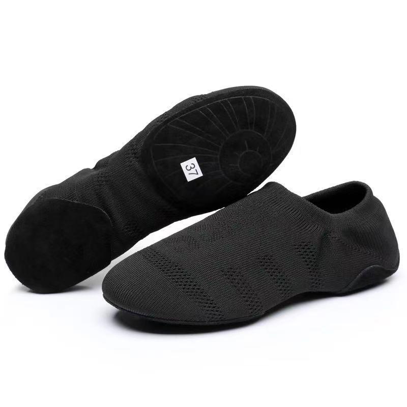 Women Jazz Latin Dance Shoes Ladies Ballroom Yoga Ballet Shoes Breathable Flying Mesh Flat Practice Modern Girls Dance Sneakers