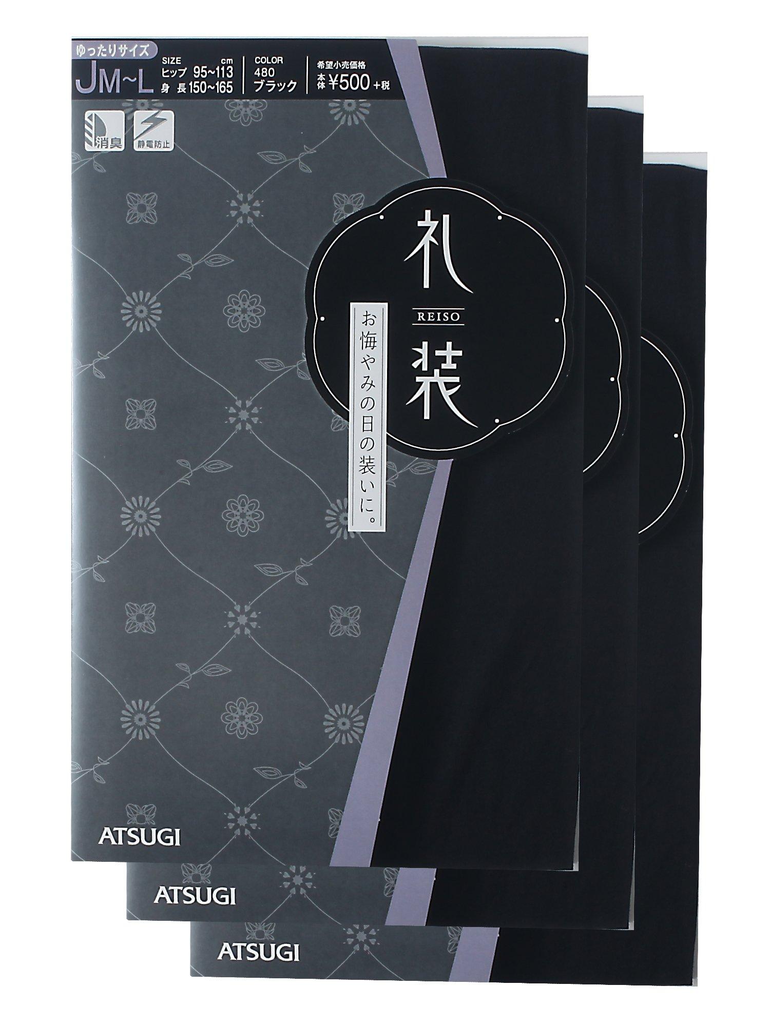 

Формальный свободный комплект чулок [Atsugi], Одежда, Посадка, Размер, 3, FP5037, Женский, Черный, JM-L чёрный