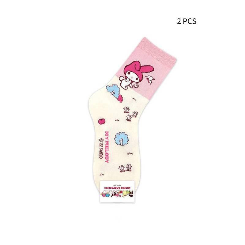 Neuankömmling Koreanischer Cartoon Niedliche Katze und Yu Gui Hund Bunte Mid-Calf Socken für Mädchen