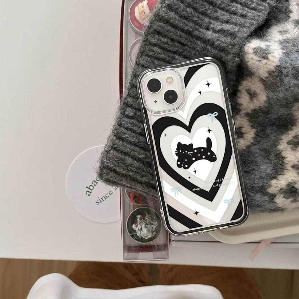 Love kitten three-in-one suitable for Apple 16 mobile phone 15iphone13PROMAX Huawei Xiaomi 14 mobile phone case