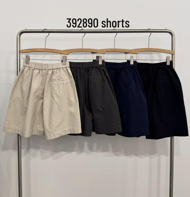 

Новые летние шорты с высокой талией в корейском стиле, повседневные, больших размеров, с широкими штанинами, длиной до колена One Size синий