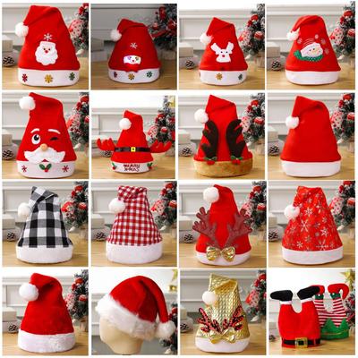 Vianočné dekorácie Vianočná čiapka Santa Claus Lampa Netkaná čiapka Vianočný darček