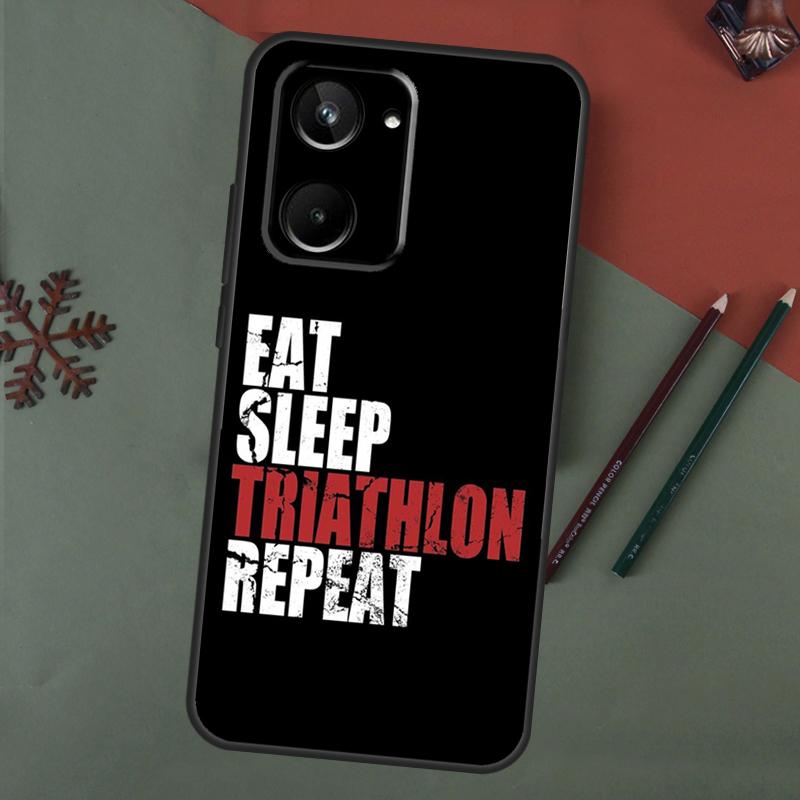 

Triathlon Tri Life Swim Bike Run Case For Realme C55 C51 C75 C63 C61 C53 C35 C65 C67 C71 11 12 13 14 15 Pro Plus GT6 GT7 Pro Realme C61