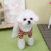 Winter Warm Black Striped Dog Bottoming Shirt Soft Adorable Pet Vest for Maltese Small Breed Dogs Puppy Clothes Pet Clothe Stuff
